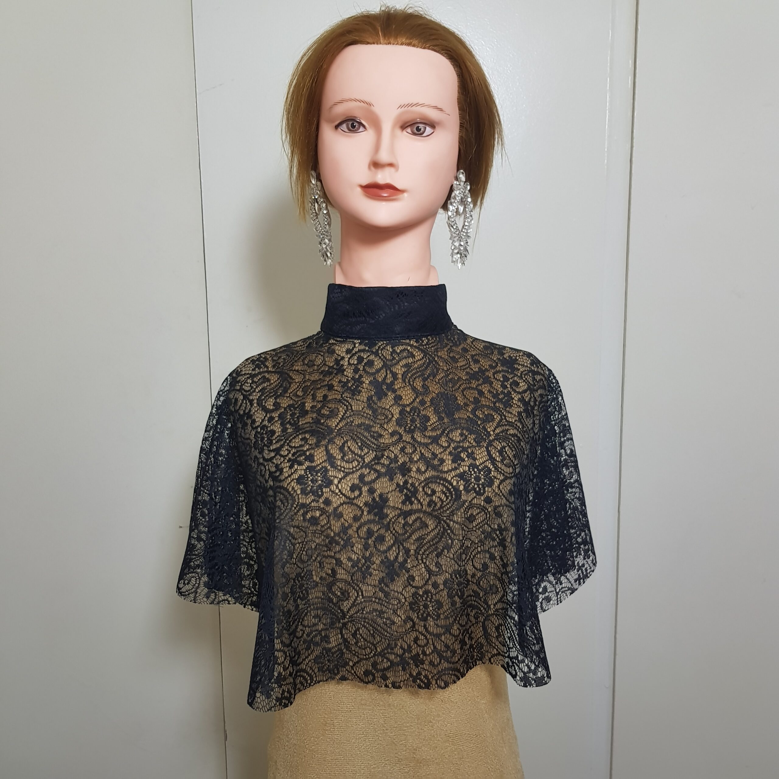 یقه حجاب تور دانتل