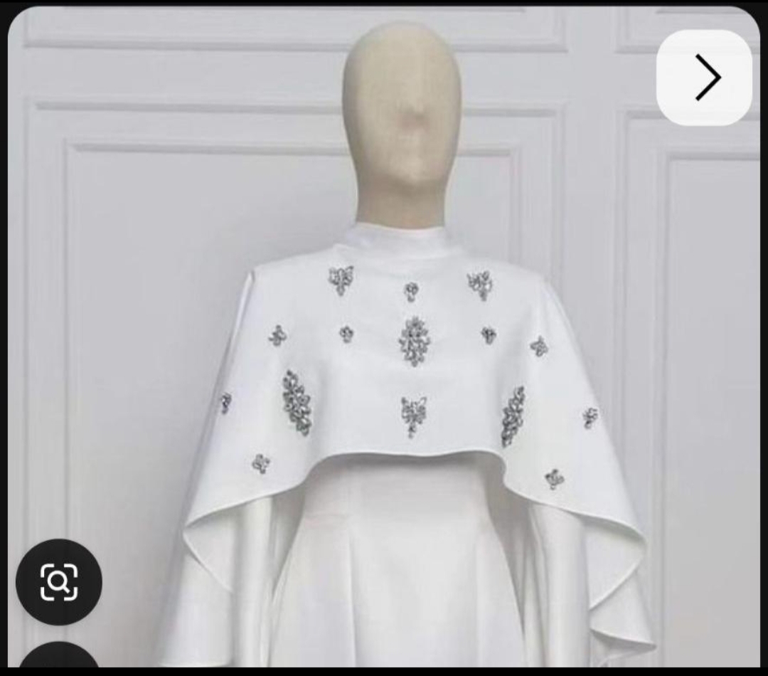 شنل عروس یقه حجاب بلند 24 - تصویر 2