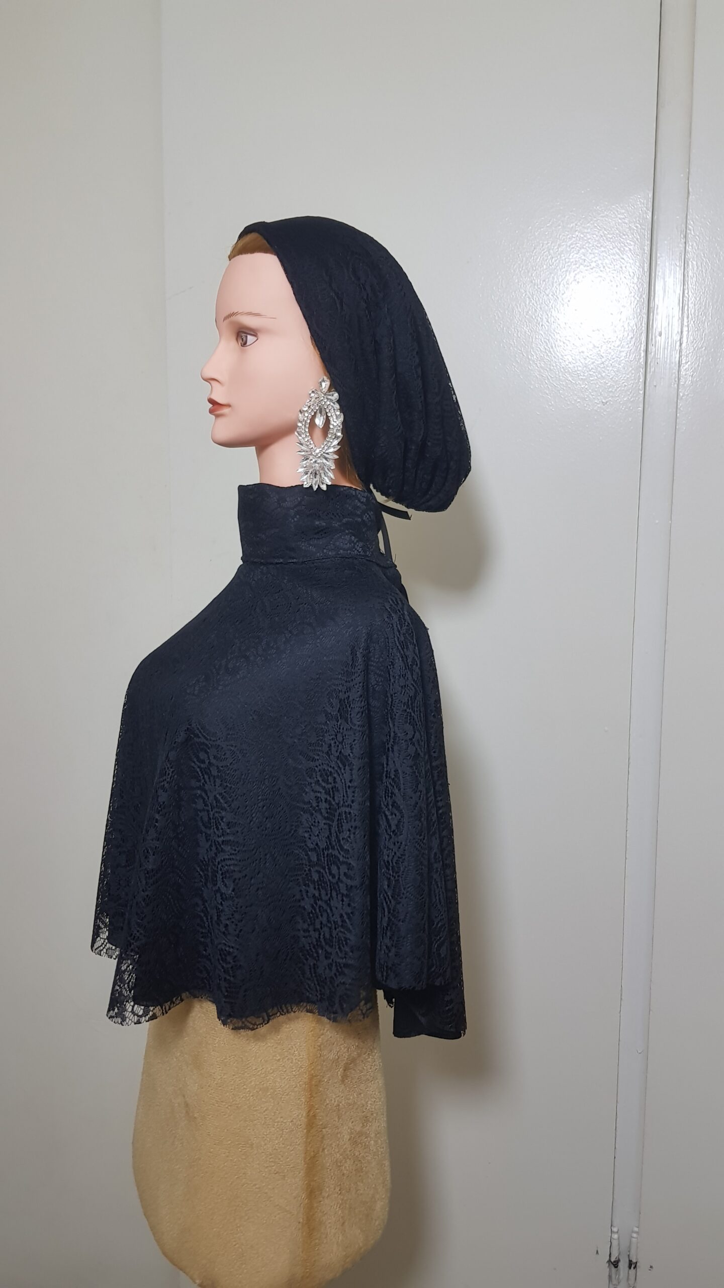 یقه حجاب دانتل استردار