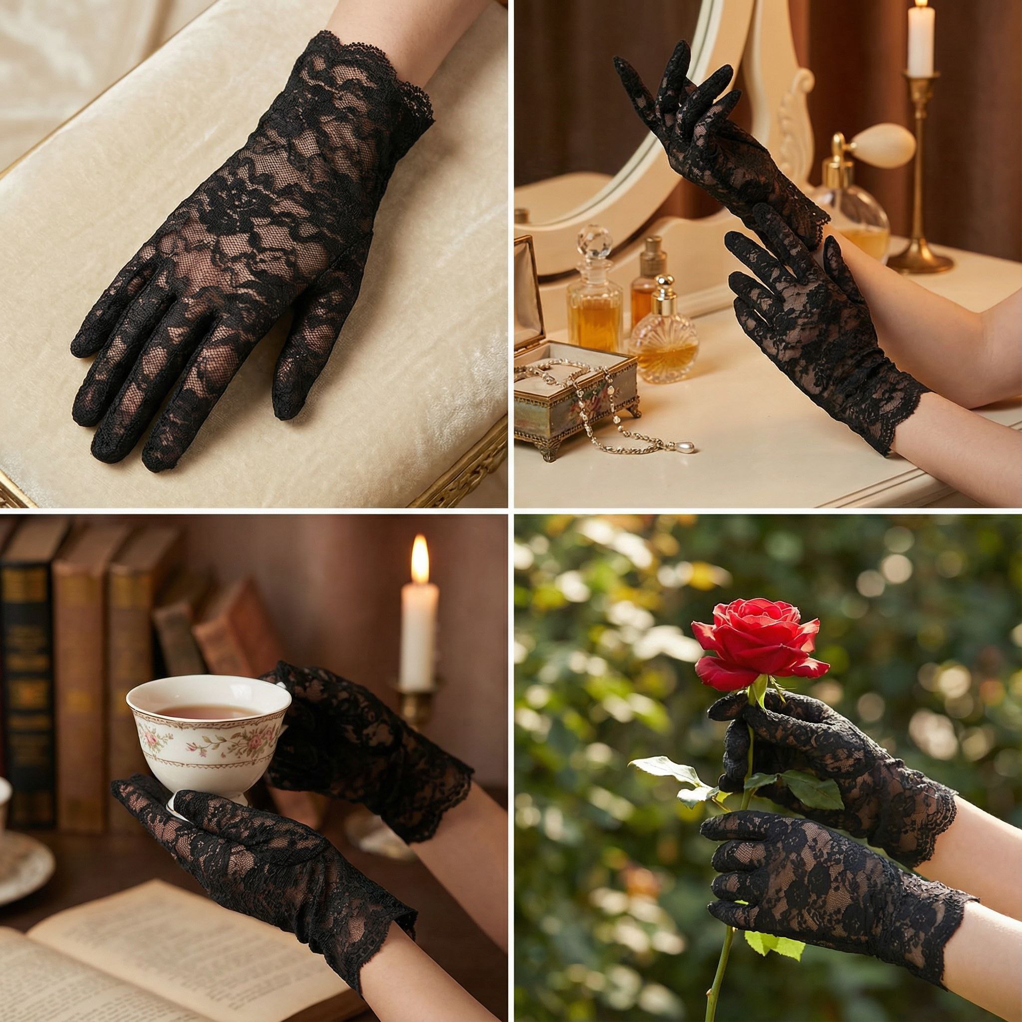 دستکش تور زنانه - تصویر 4