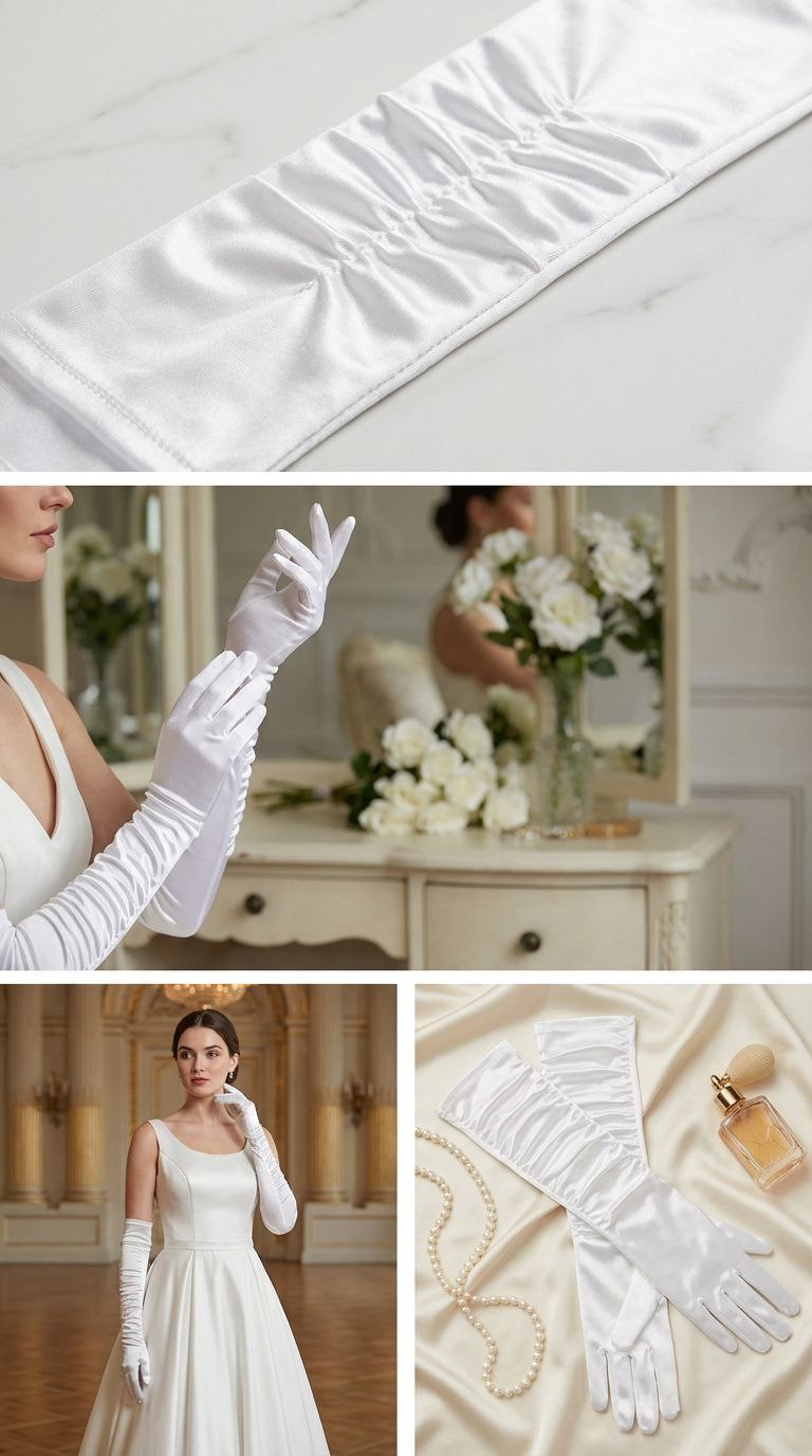 دستکش عروس سفید - تصویر 5